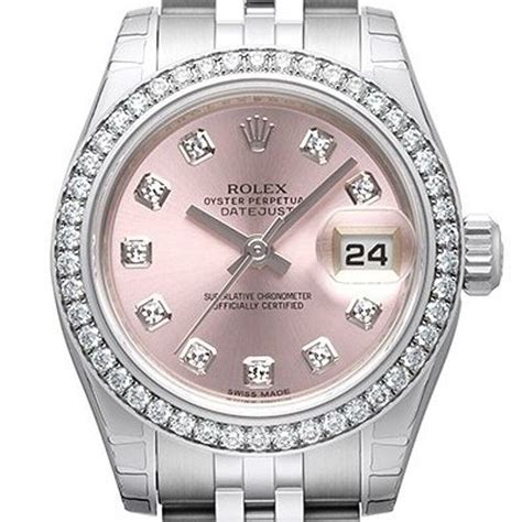 new pink rolex|Rolex pink face with diamonds.